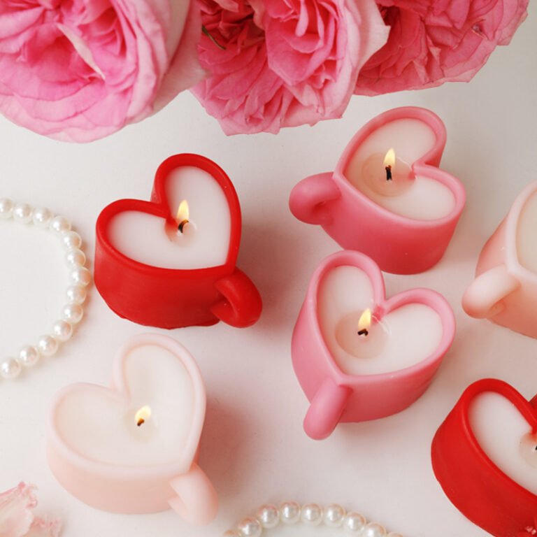 Custom Heart Coffee Scented Candle