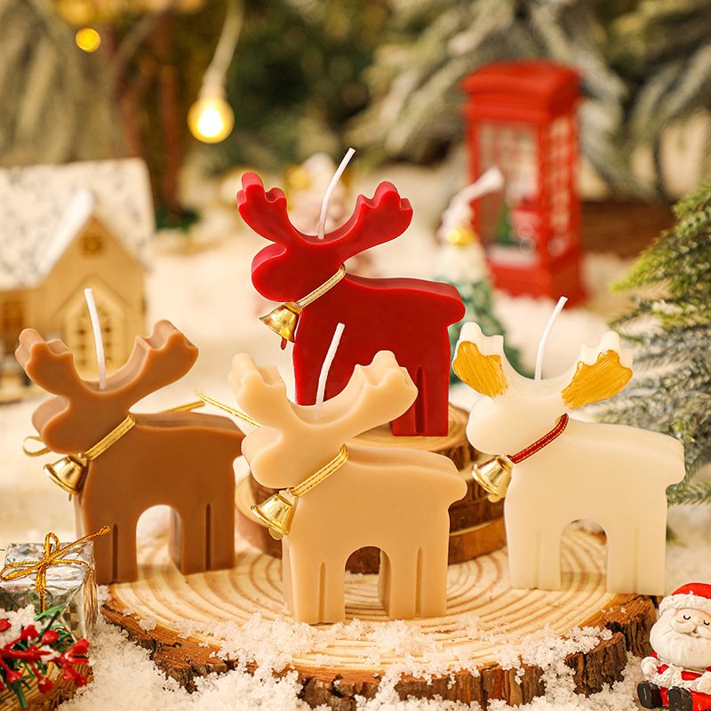 Custom Christmas Reindeer Scented Candle