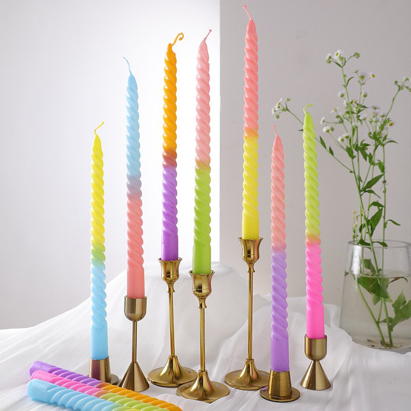 Custom 25 cm Two-Tone Taper Candles