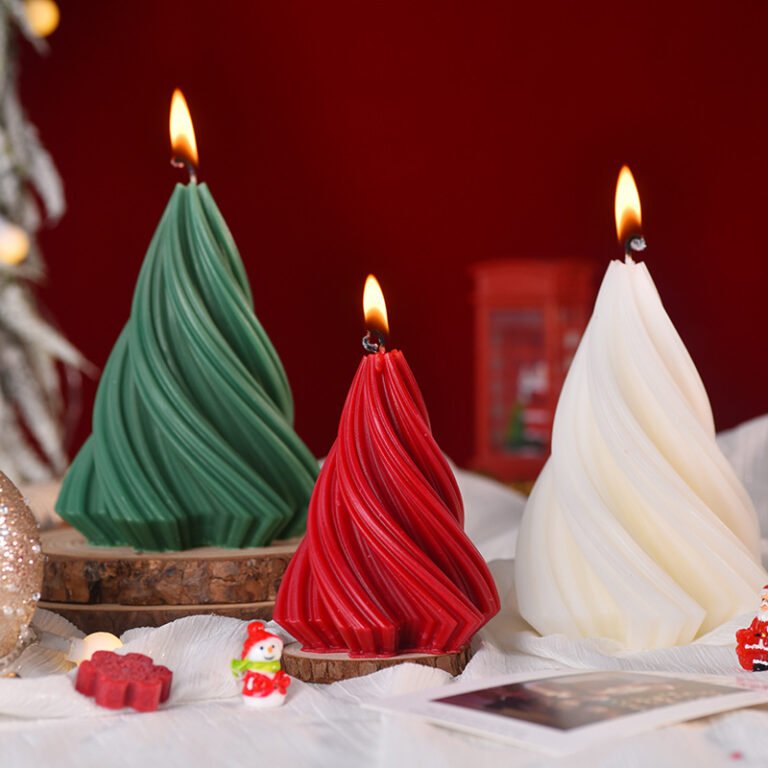 Custom Mini Christmas Tree Scented Candle – Design 2