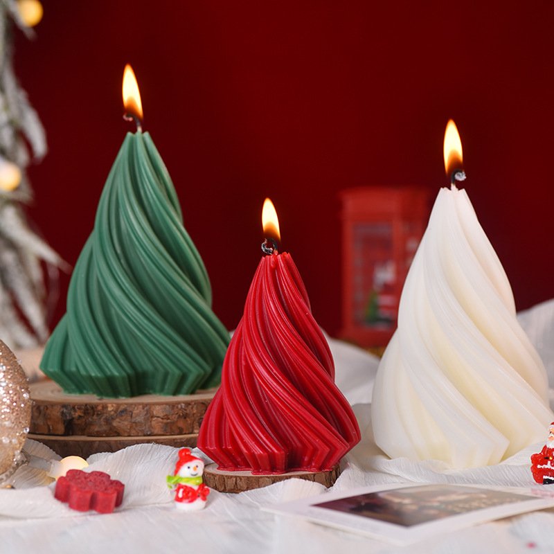 Custom Mini Christmas Tree Scented Candle – Design 2