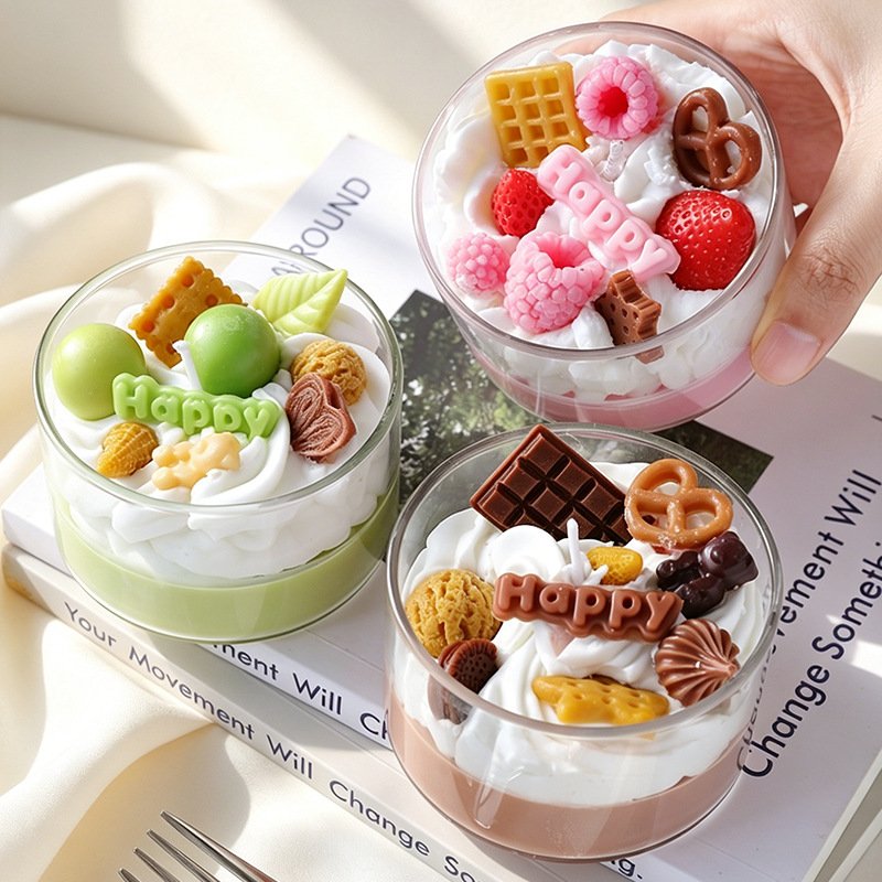 Custom Realistic Cake Strawberry Scented Candle