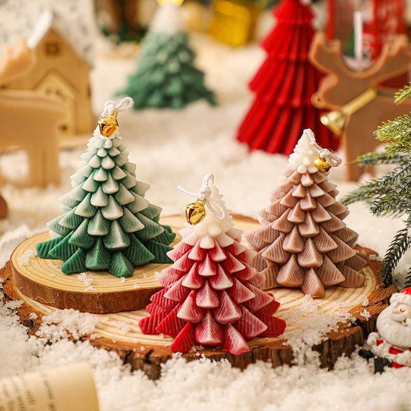 Custom Gift Set Christmas Tree Scented Candle – Design 2