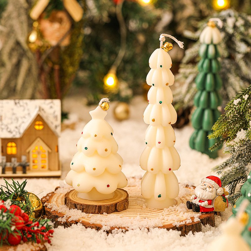 Custom Gift Set Christmas Tree Scented Candle – Design 3