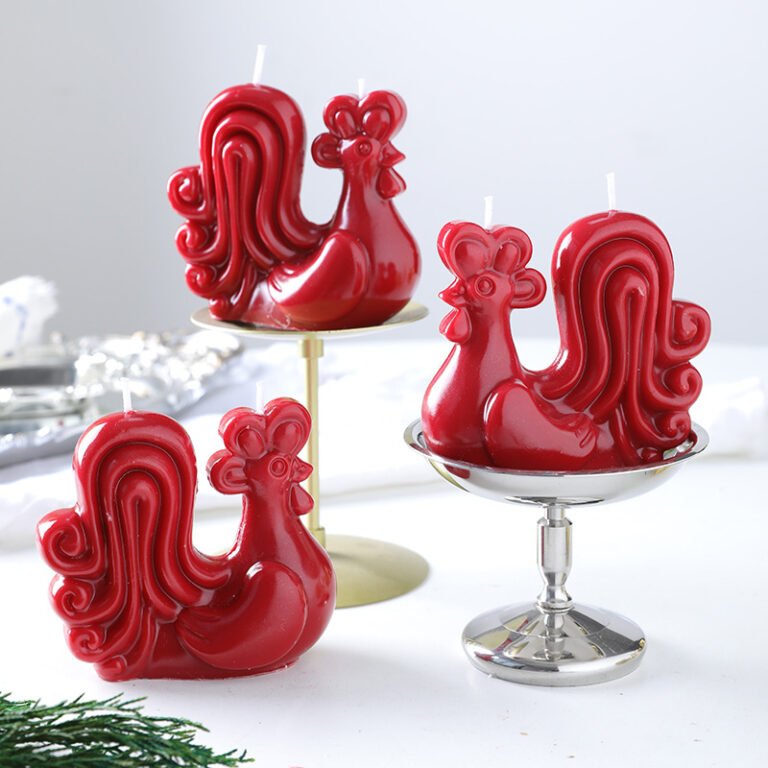 Custom Vintage Rooster Scented Candle