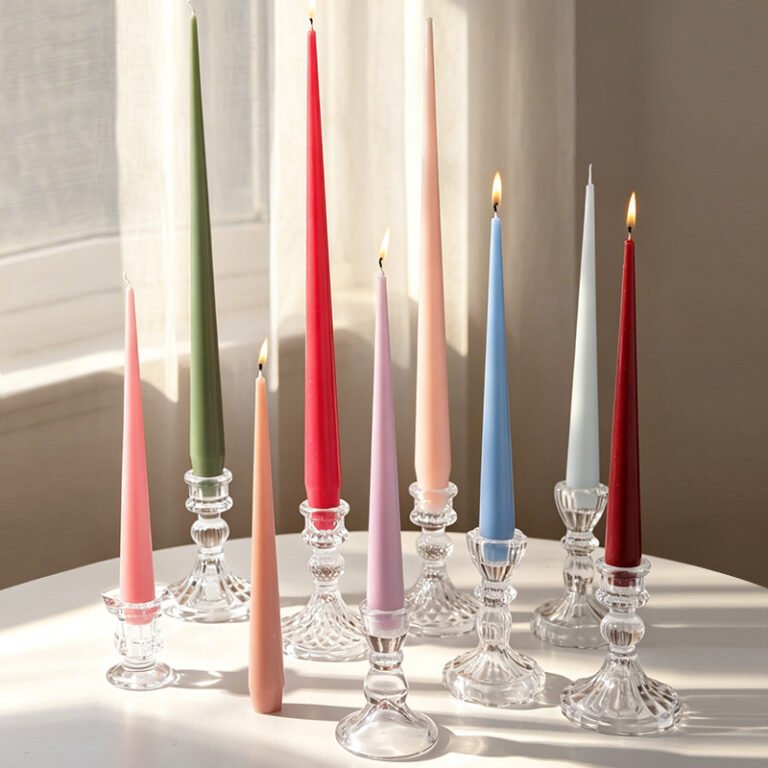 Custom 23/35 cm Vintage Unscented Taper Candles