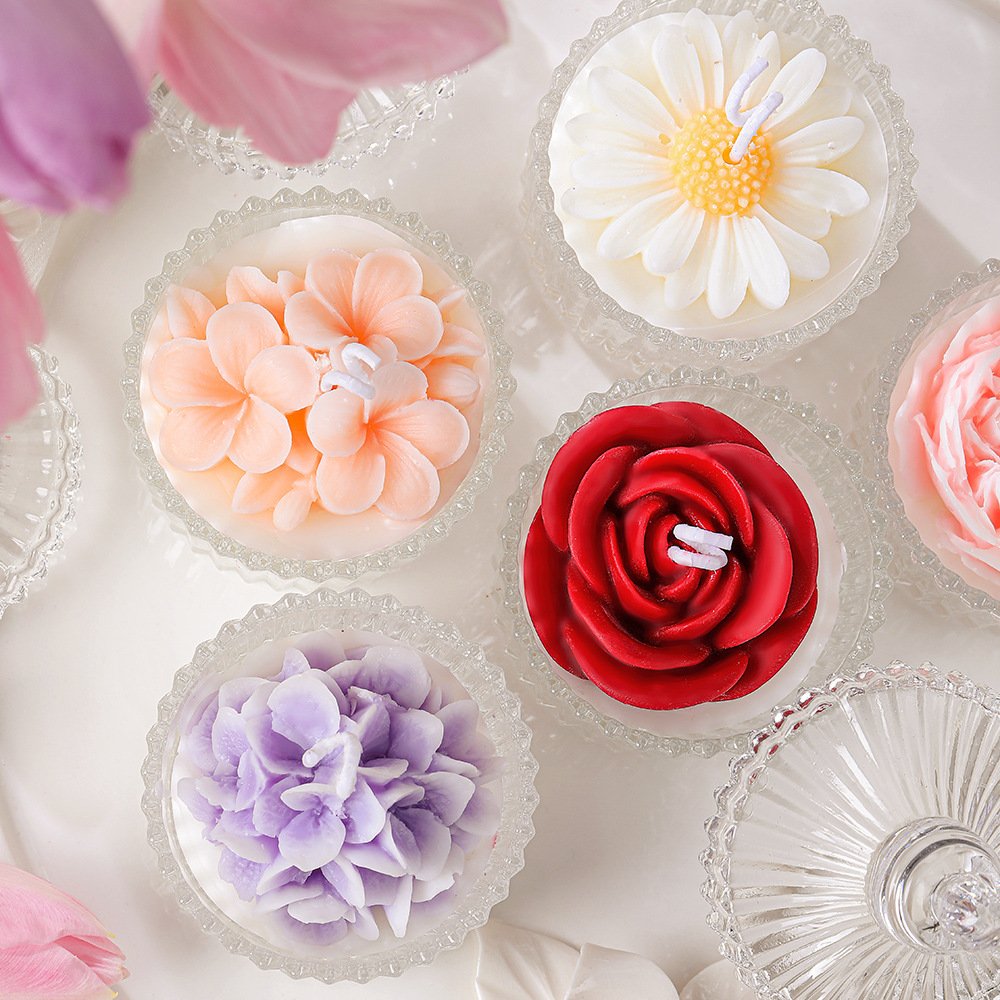 Custom Floral Scented Candle