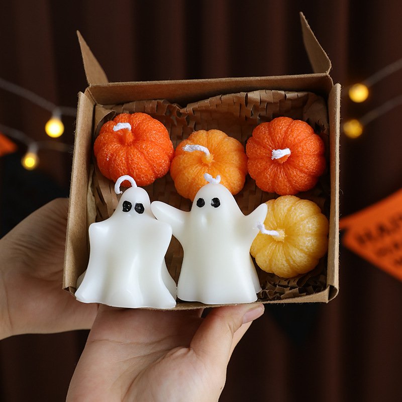 Custom Halloween Gift Set Ghost Scented Candle – Design 4