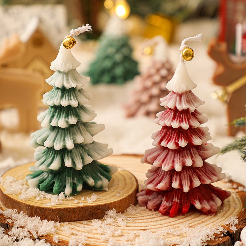 Custom Gift Set Christmas Tree Scented Candle – Design 4