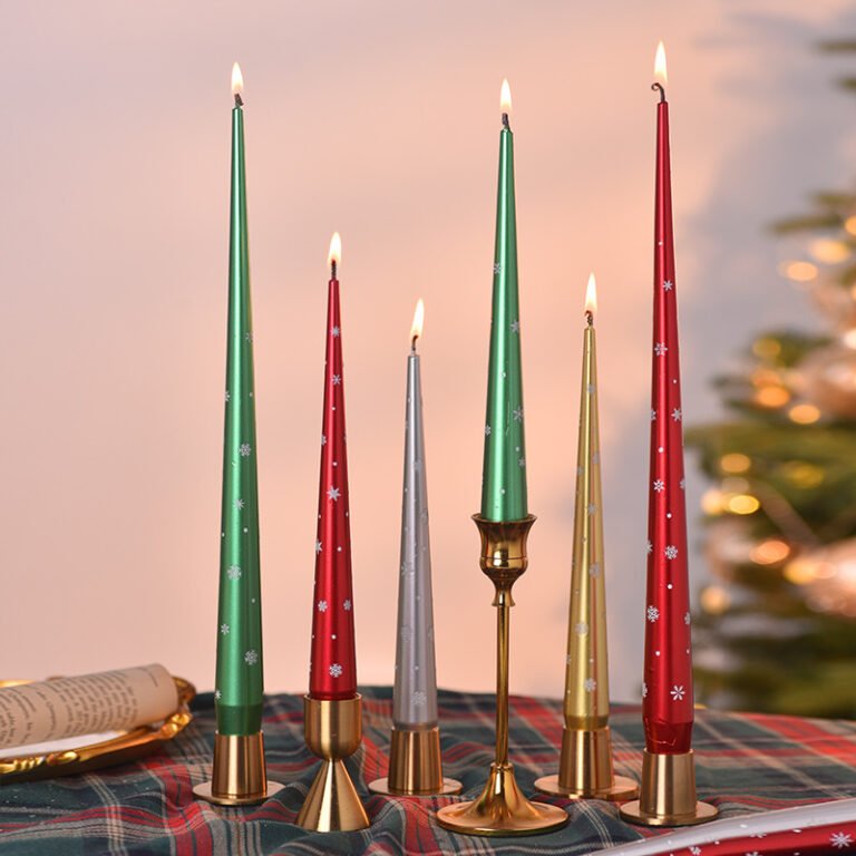 Custom 23 cm Christmas Taper Candles