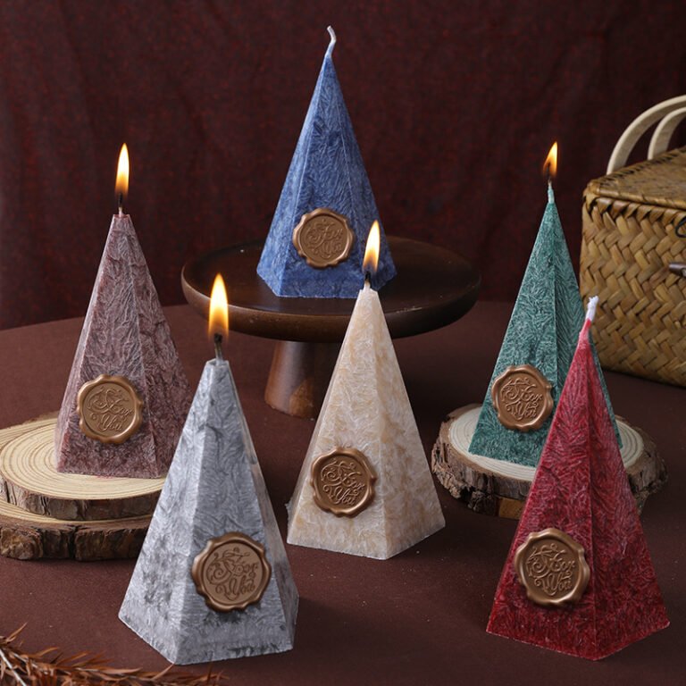 Custom Vintage Faceted Pyramid Scented Candle