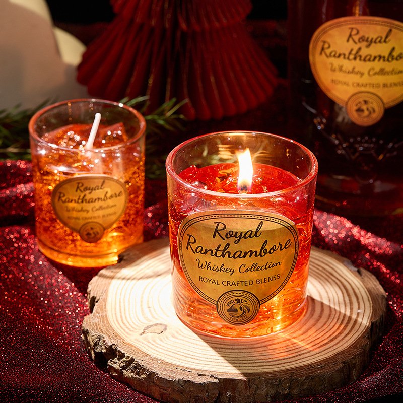 Custom Christmas Nordic Beer Whisky Scented Candle