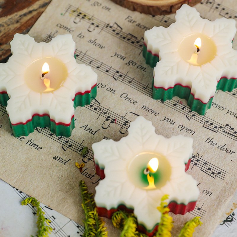 Custom Christmas Gift Set Snowflake Scented Candle