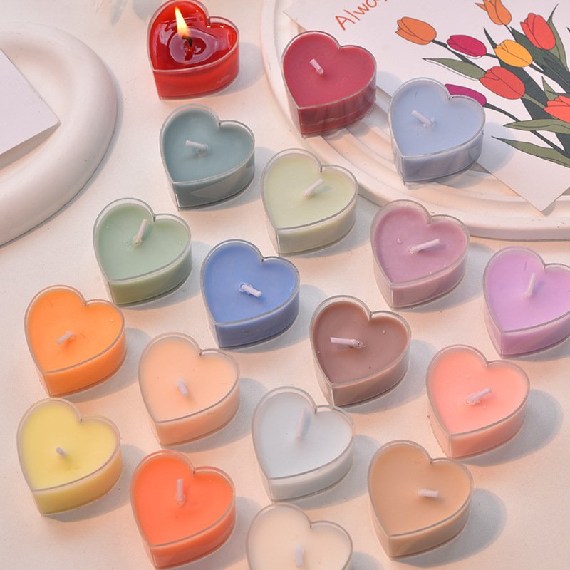 Custom Heart Tealight Candles