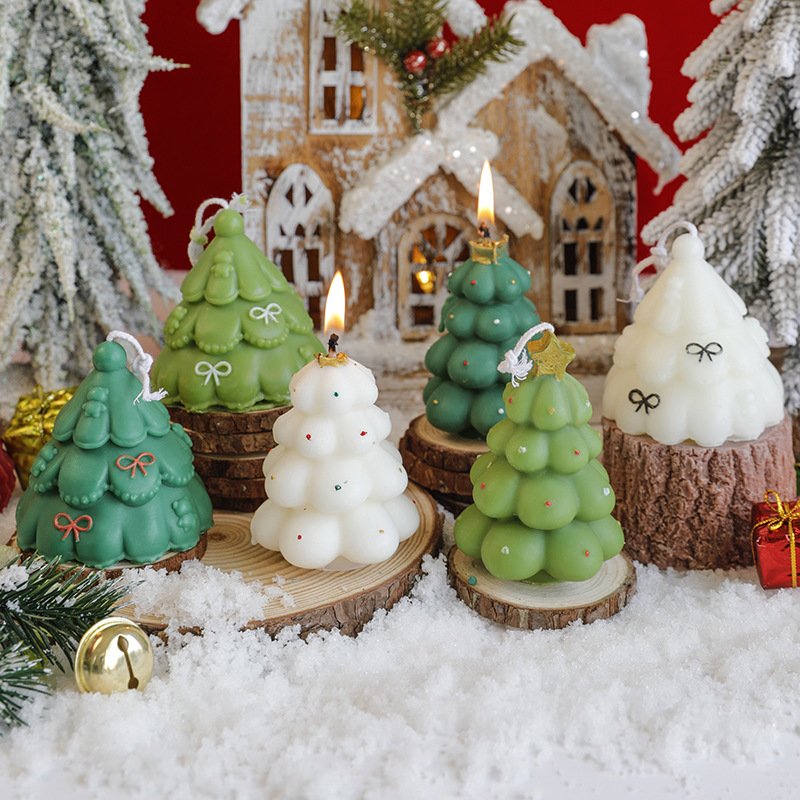Custom Christmas Tree Scented Candle – Design 2