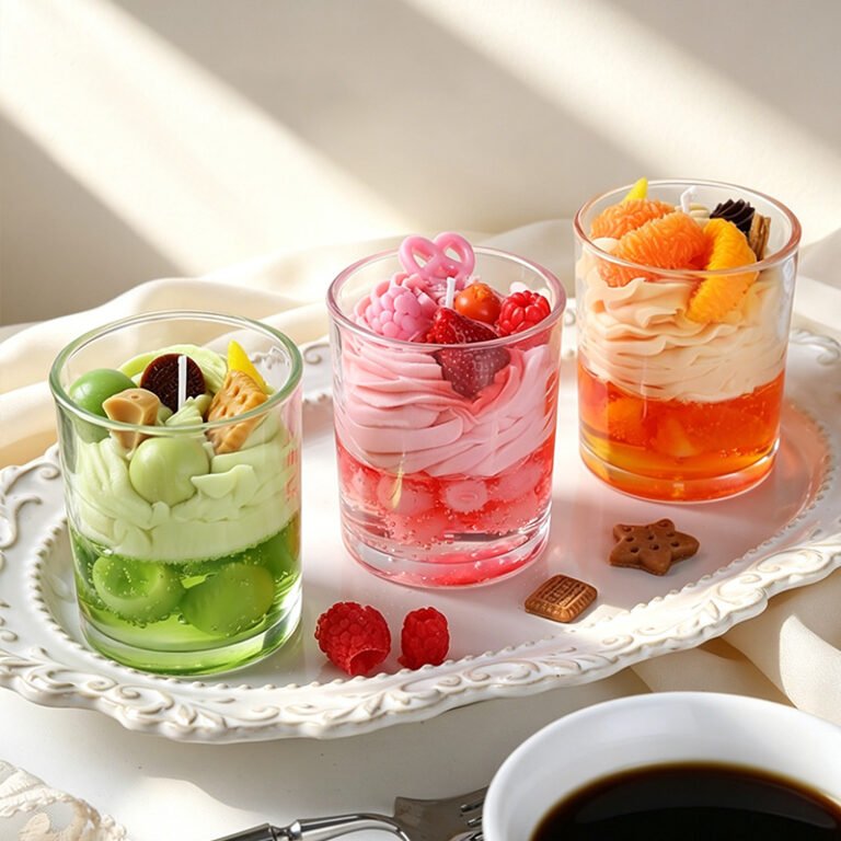 Custom Glass Jar Realistic Fruit Scented Candle