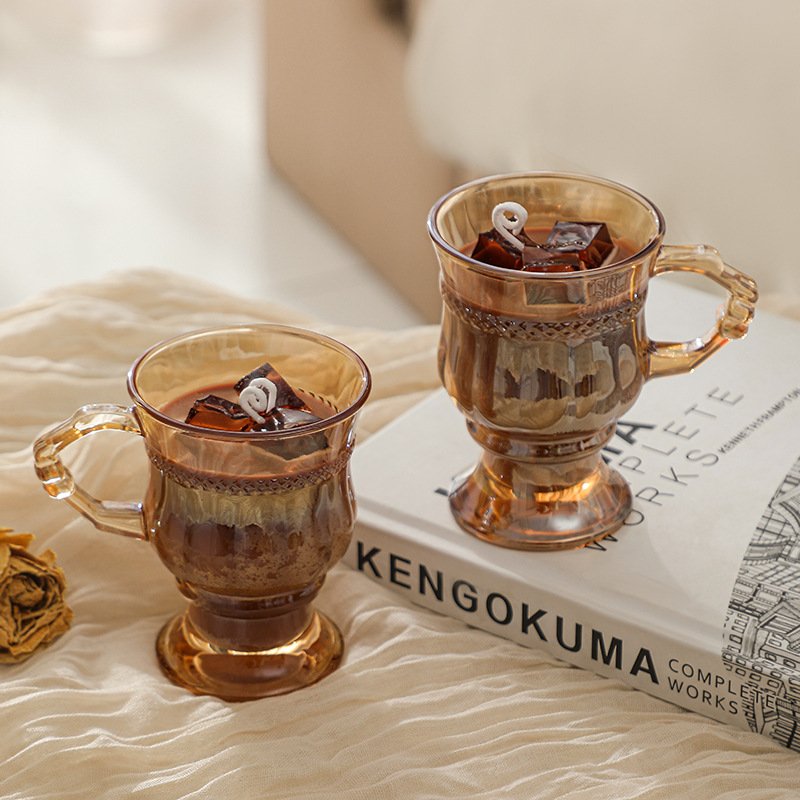 Custom Vintage Gift Set Glass Jar Coffee Scented Candle Gift Set