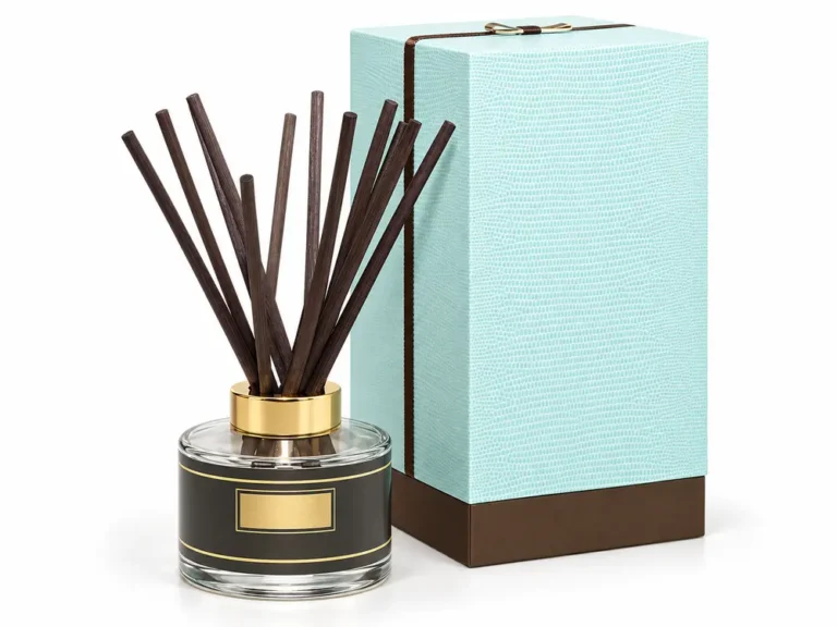 Custom Ocean Breeze Scented Reed Diffuser in Glass Bottle with Sticks