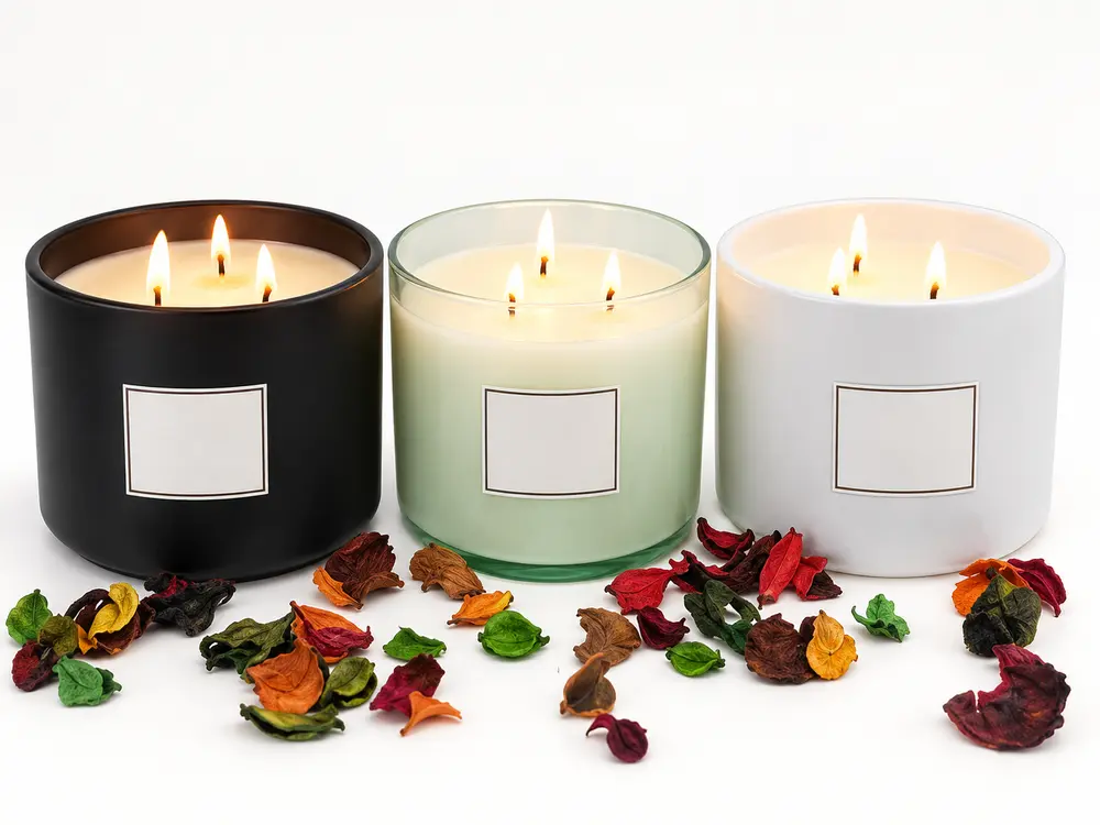 Custom Elegant and Fashionable Round Scented Candle