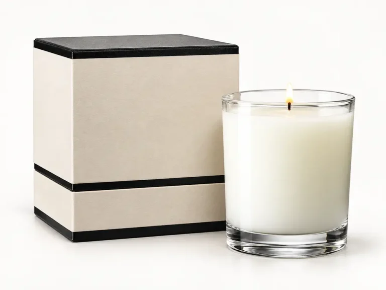 Custom Scented Candle in Glass Jar, with Nice Packing
