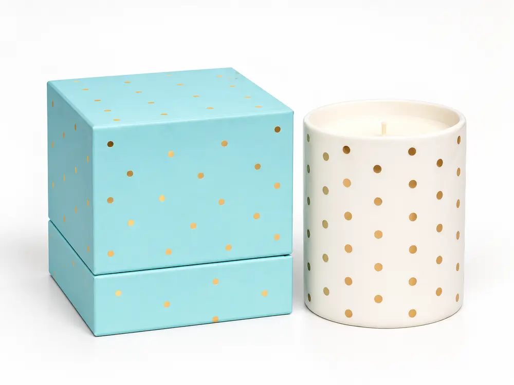 Custom Glass Scented Candles, with Beautiful Boxes