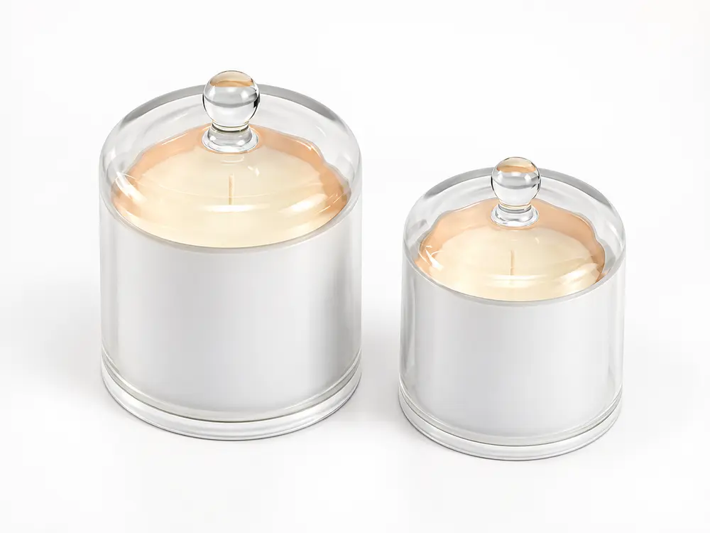 Custom Silver Domed Scented Candle with Different Size