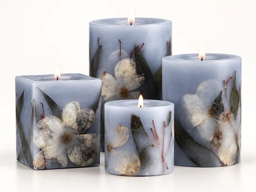 Custom Tall Pillar Candle, Different Sizes Are Available