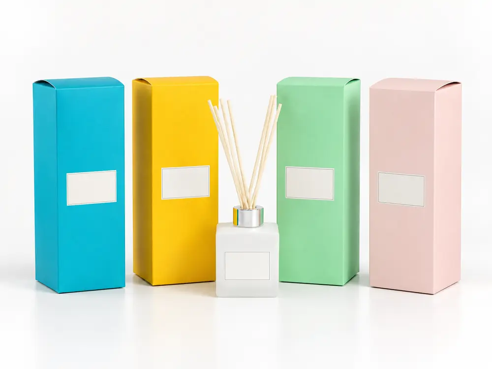 Custom Essential Oil Reed Diffuser with Colorful Box