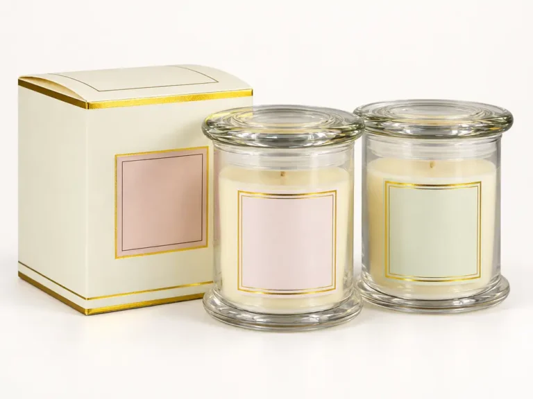 Custom Scented Candle in Glass Jar, with Nice Packing