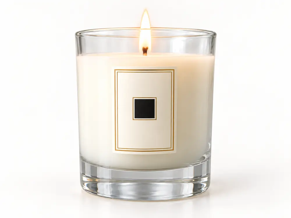 Custom Scented Candles in White Glass Jar with Great Gift Box