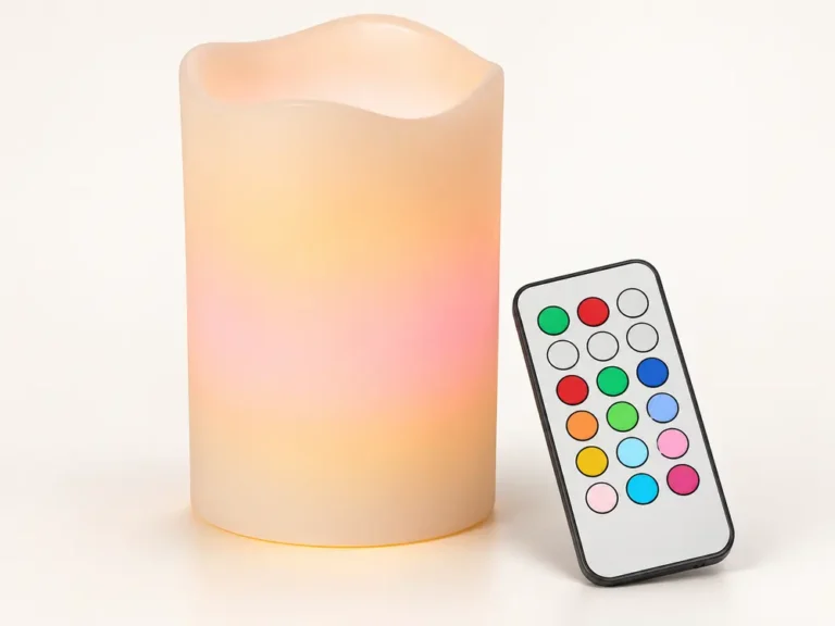 Custom Multi-Colored LED Remote Control Birthday Candle