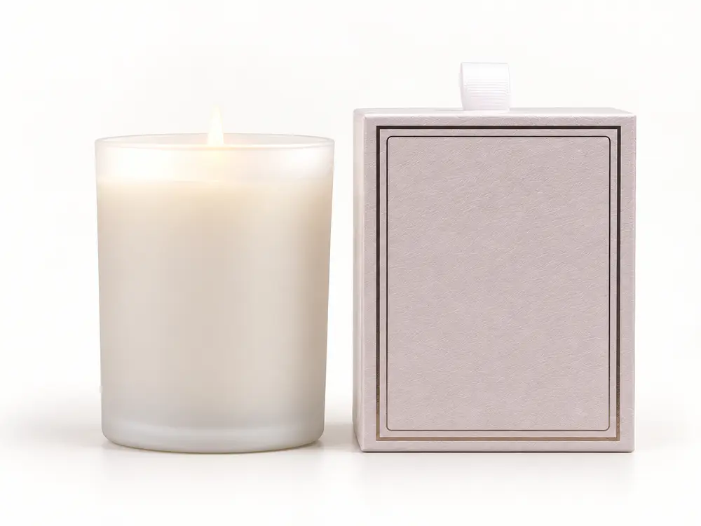 Custom Scented Soy Wax Candles in Glass with Nice Box