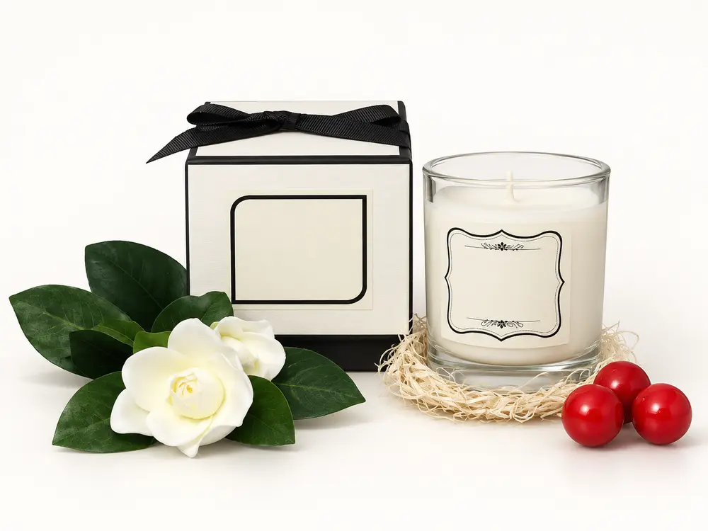 Custom Aroma Natural Soy Scented Candles in Glass Jar