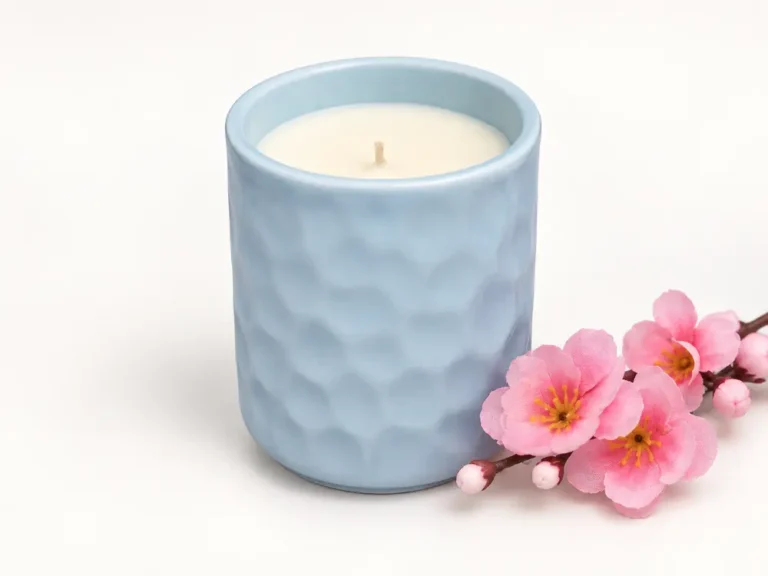 Custom Scented Candle in Ceramic Jar with Soy Wax