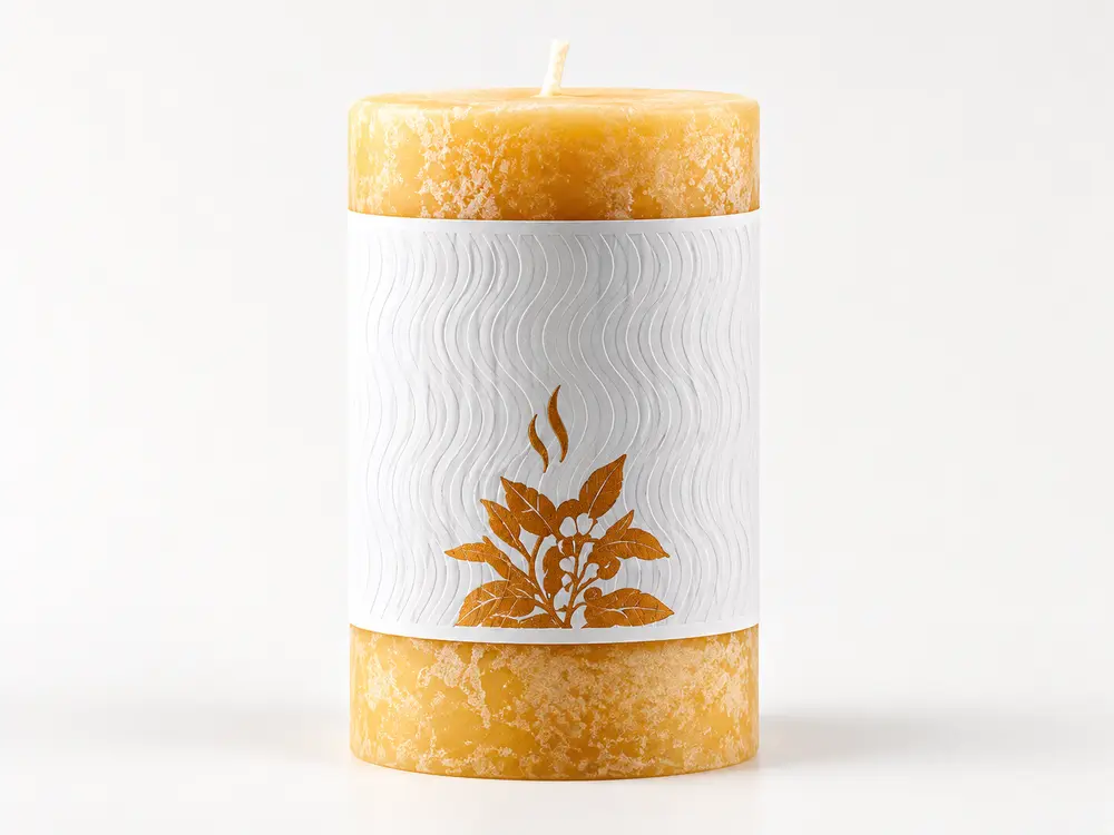 Custom Pillar Candle, Different Sizes Are Available