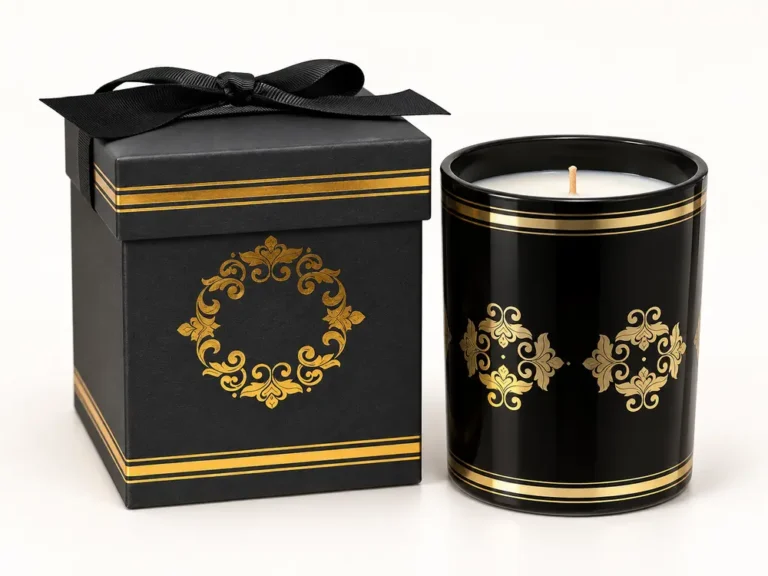 Custom Scented Candle in Glass Jar