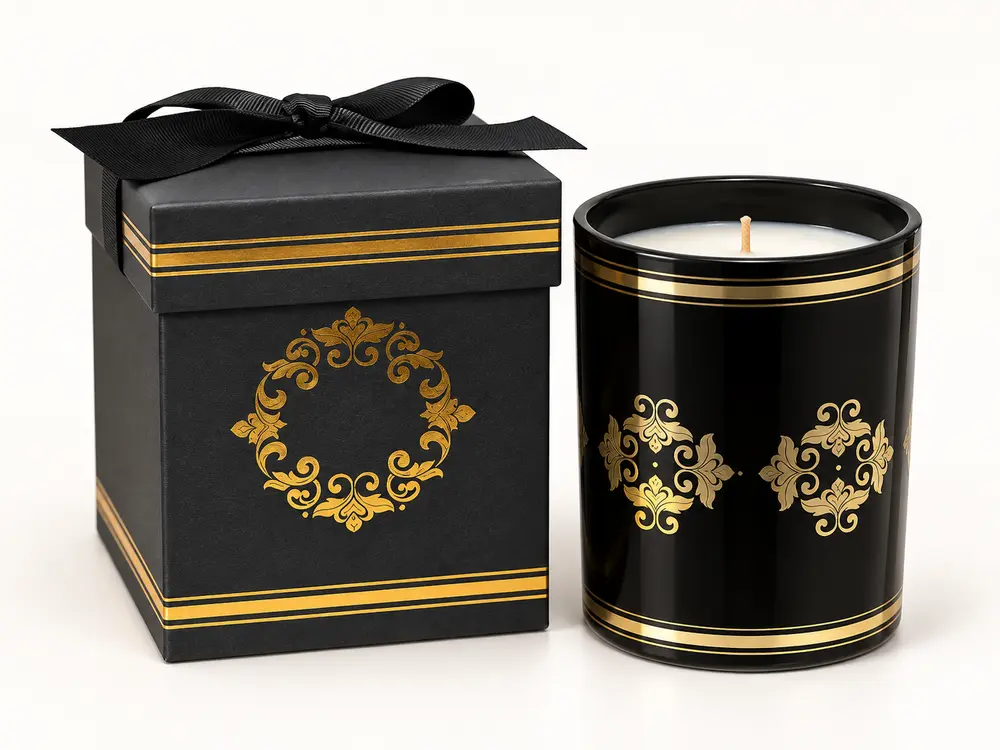 Custom Scented Candle in Glass Jar