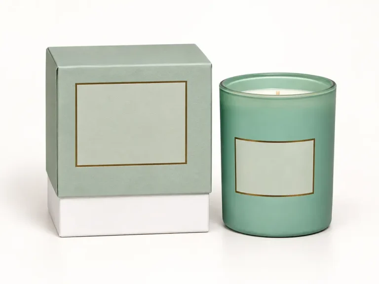 Custom Scented Candle in Glass Jar with Gift Box