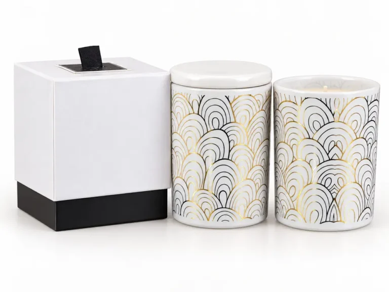 Custom Scented Soy Wax Candles for Home Use, Different Designs Are Available