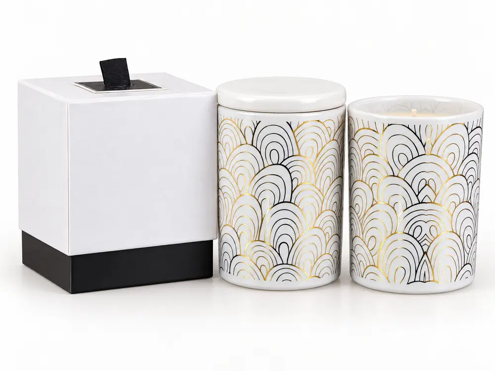 Custom Scented Soy Wax Candles for Home Use, Different Designs Are Available