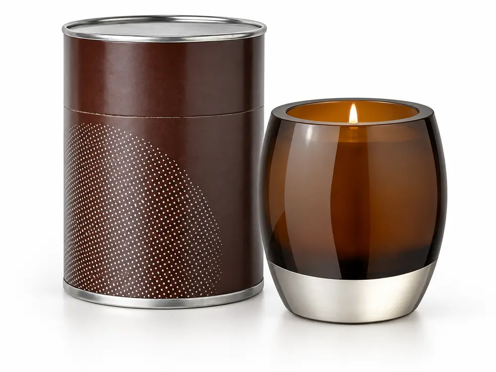 Custom Handmade Scented Candle in Glass with Nice Packing