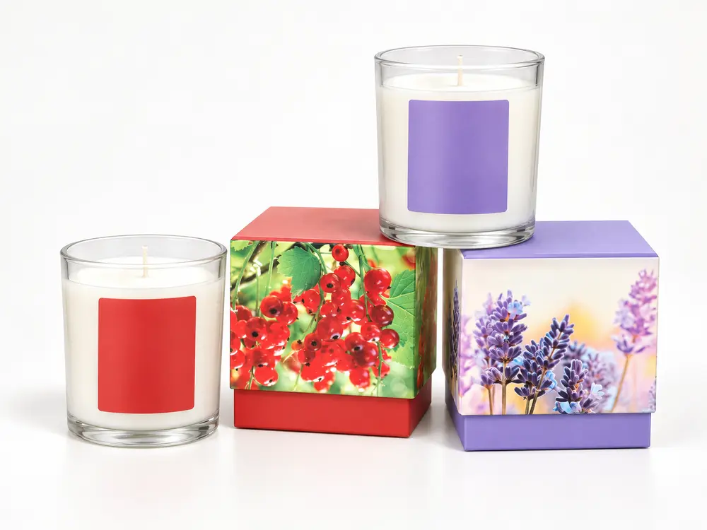Custom Aroma Scented Natural Soy Candles in Glass Jar