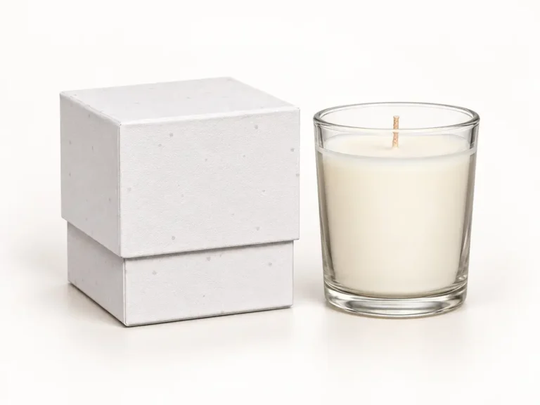 Custom Scented Candle in Glass Jar with Gift Box