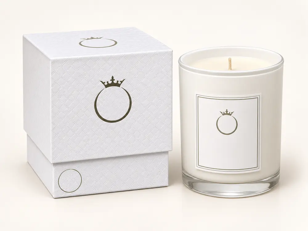 Custom Aroma Natural Soy Scented Candles in Glass Jar