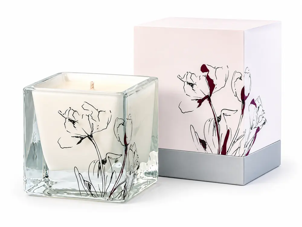 Custom Scented Soy Candle in Different Color Holders