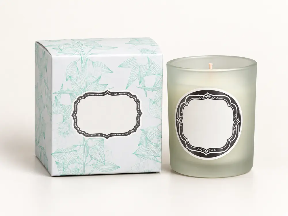 Custom Home Decoration Folding Box Glass Jar Scented Candle