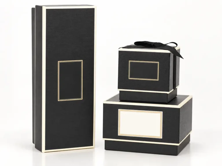 Custom Scented Soy Wax Candle in Black Gift Box