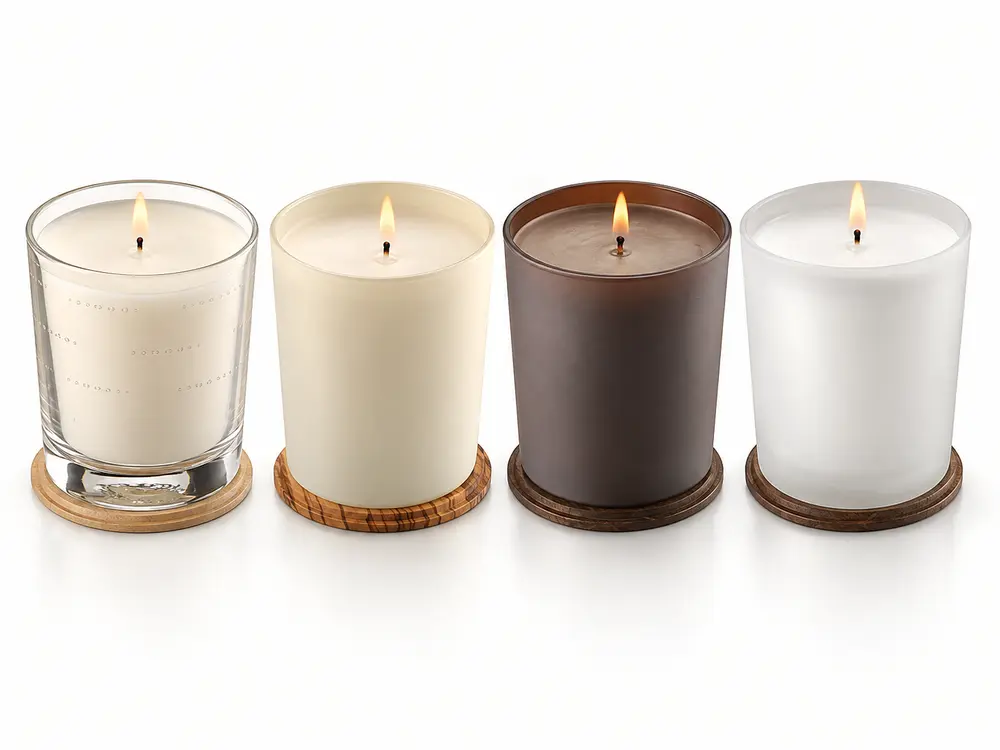Custom Various Sizes Scented Soy Candle in Glass