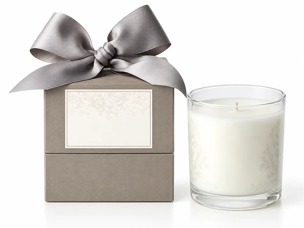 Custom Fragrance Scented Candles in Glass Jar, with Gift Box