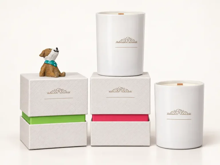 Custom Scented Candles, Natural Soy Wax Candle with Wooden Wick